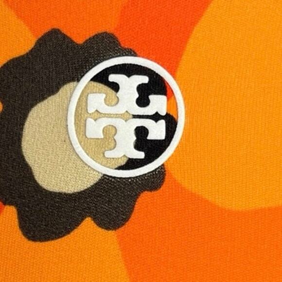 Tory Burch Sport Green Multicolor Floral Yoga Low Rise Athletic Leggings Size XS - Picture 5 of 7